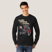 Klassieke Chrome Charm T-Shirt motorfiets (Voorkant volledig)