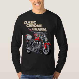 Klassieke Chrome Charm T-Shirt motorfiets