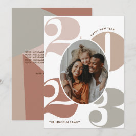 Klassieke Cijfers 1 Foto Gelukkig Nieuwjaar Feestdagenkaart