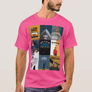 Klassieke cinema films Minimalistische kunst T-shirt