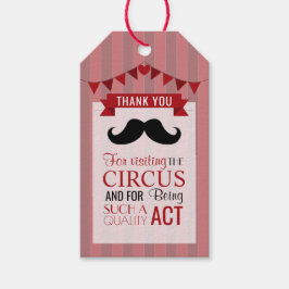 Klassieke Circus Poster Children's Birthday Party Cadeaulabel