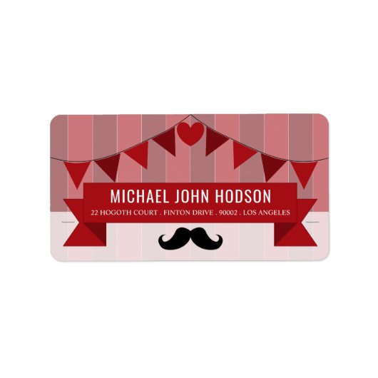 Klassieke Circus Poster Children's Birthday Party Etiket (Voorkant)