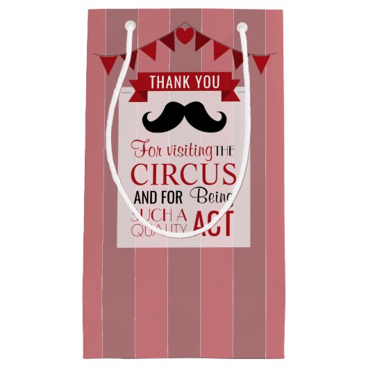 Klassieke Circus Poster Children's Birthday Party Klein Cadeauzakje (Voorkant)