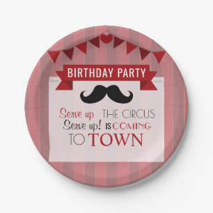 Klassieke Circus Poster Children's Birthday Party Papieren Bordje