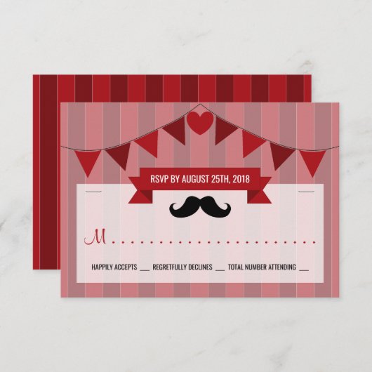 Klassieke Circus Poster Kinderdag RSVP Kaart (Voorkant / Achterkant)