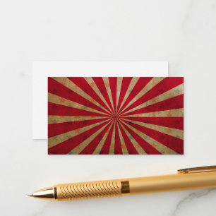 Klassieke circus tent sterren rode lijnen kermis informatiekaartje