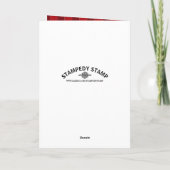 Klassieke Circusposter Verjaardagsfeest Dankjewel Bedankkaart (Achterkant)