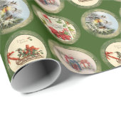 Klassieke cirkelornamenten cadeaupapier (Rol Hoek)
