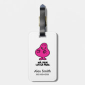 Klassieke cirkels patroon bagagelabel (Achterkant verticaal)