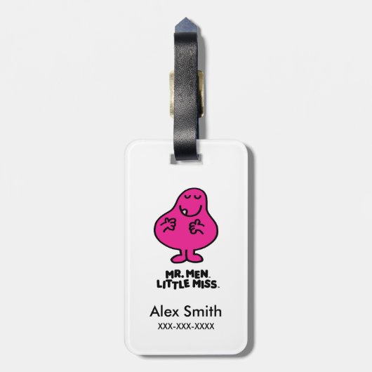 Klassieke cirkels patroon bagagelabel (Achterkant verticaal)