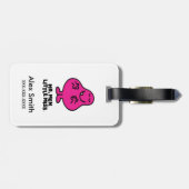 Klassieke cirkels patroon bagagelabel (Achterkant horizontaal)