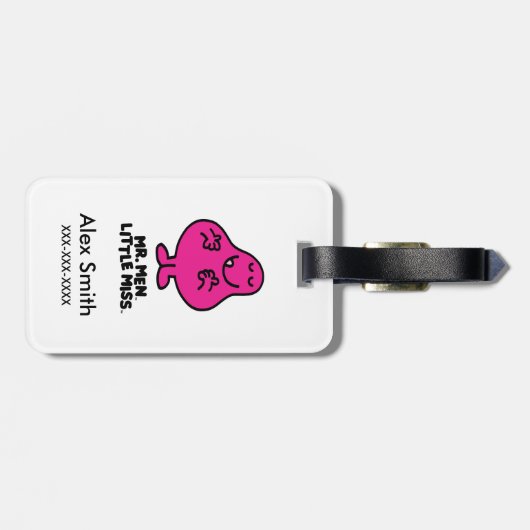 Klassieke cirkels patroon bagagelabel (Achterkant horizontaal)