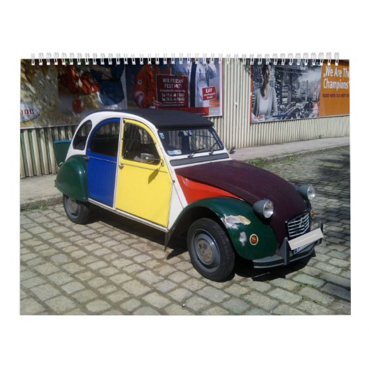 Klassieke citroen 2CV Cars 2023 Kalender (Hoes)