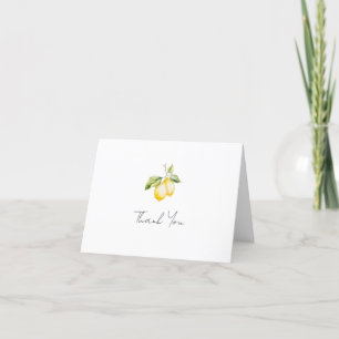 Klassieke Citrus Lemon Summer Thank You Card Bedankkaart