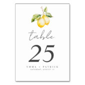 Klassieke Citrus Lemon Summer Wedding Kaart (Achterkant)