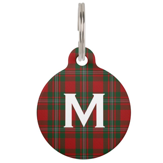 Klassieke Clan MacGregor Plaid Custom Huisdierpenning (Voorkant)