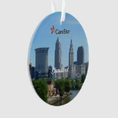 Klassieke Cleveland Silhouette Werk Ornament (voorkant)