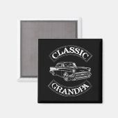 Klassieke Clic Auto Grappige Opa Magneet (Voorkant / Achterkant)