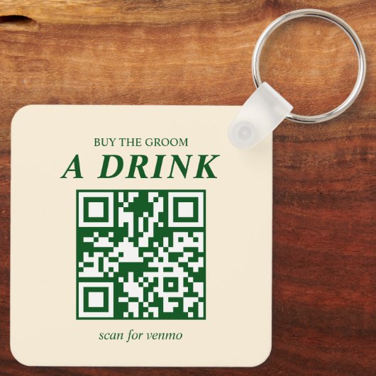 Klassieke Cocktail Bachelor Koopt Bruidegom Een Dr Sleutelhanger (Achterkant)