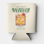 Klassieke Cocktail Bachelor Weekend Blikjeskoeler (Voorkant)