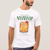 Klassieke Cocktail Bachelor Weekend T-shirt (Voorkant)