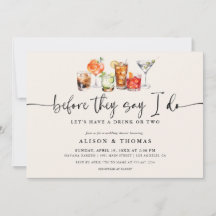 Klassieke Cocktail bruiloft douche | Verlovingsgro