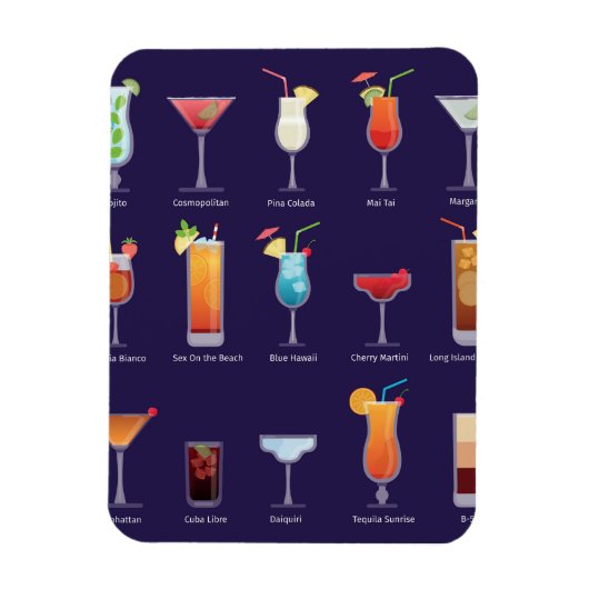 Klassieke cocktail magneet (Verticaal)