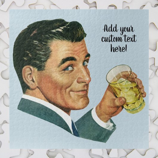 Klassieke Cocktails Dranken, Man Die Dranken Drink Legpuzzel