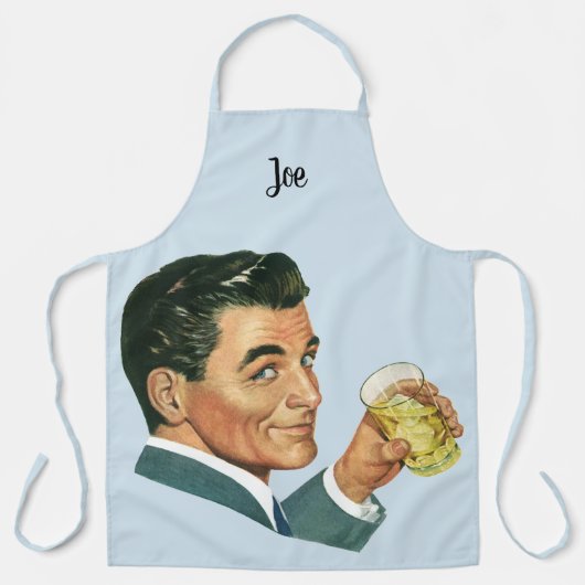 Klassieke Cocktails Dranken, Man Die Dranken Drink Schort (Voorkant)