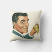 Klassieke Cocktails Dranken, Man Drinkt Dranken Kussen (Achterkant)