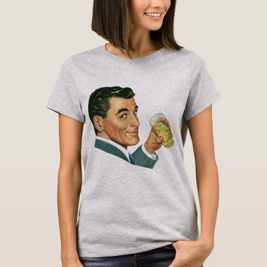 Klassieke Cocktails Dranken, Man Drinkt Dranken T-shirt (Voorkant)