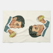 Klassieke Cocktails Dranken, Man Drinkt Dranken Theedoek (Horizontaal)