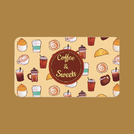 Klassieke coffeeshop en gebak visitekaartje