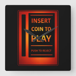 Klassieke Coin-Op Arcade Wandklok | Gamer Decor