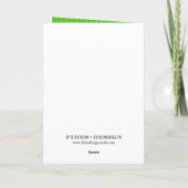 Klassieke collage groene strips kerstfoto feestdagen kaart (Achterkant)