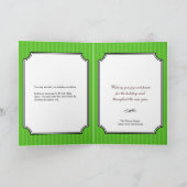 Klassieke collage groene strips kerstfoto feestdagen kaart (Binnen)