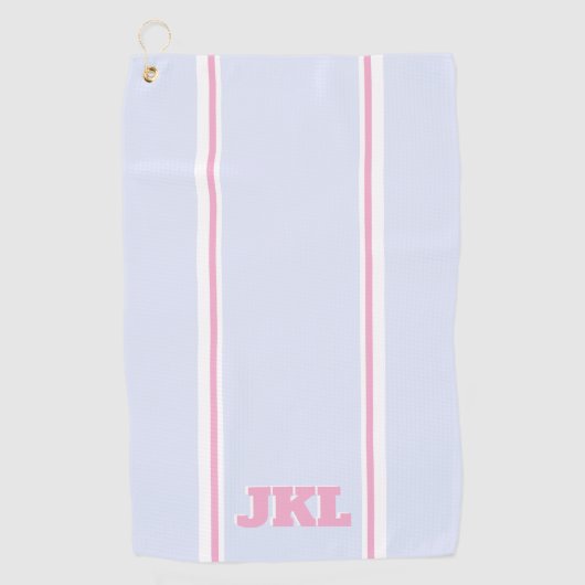 Klassieke College Style Monogram Golf Handdoek (Voorkant)