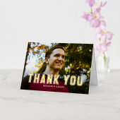 Klassieke Collegiate FOLIE Afstuderen Hartelijk da Folie Wenskaart (Orchidee)