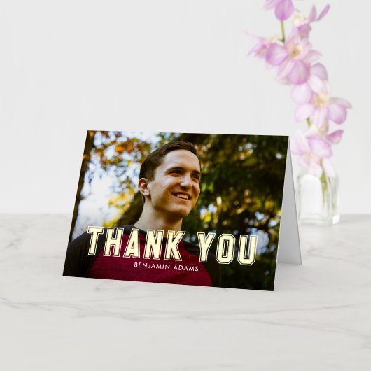 Klassieke Collegiate FOLIE Afstuderen Hartelijk da Folie Wenskaart (Orchidee)