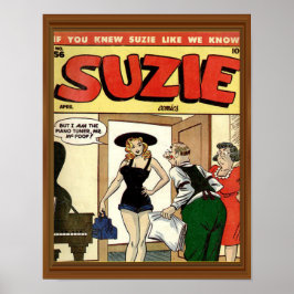 Klassieke Comic Hoesje  Suzie Poster