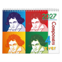 Klassieke Componisten Portretten, Cartoonstijl, 20