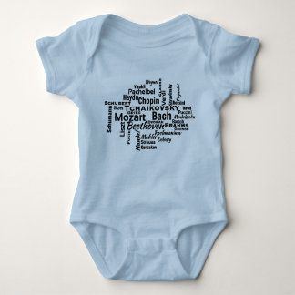 klassieke componisten Word Cloud Romper