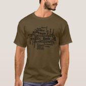 klassieke componisten Word Cloud T-shirt (Voorkant)
