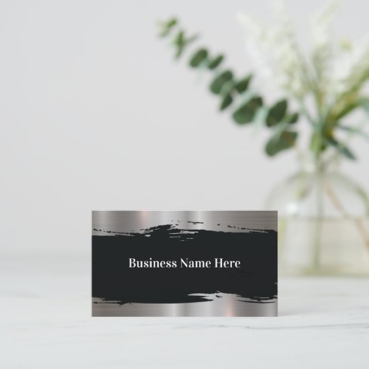 Klassieke constructie Visitekaartjes glanzend (Staand voorkant)