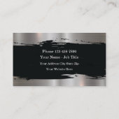 Klassieke constructie Visitekaartjes glanzend (Achterkant)