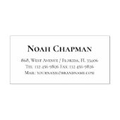 Klassieke contactgegevens Professionele naam Zelfinktende Stempel (Design)