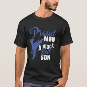 Klassieke Coole Trots Moeder Zwarte Band Zoon Moed T-shirt