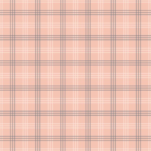 Klassieke Coral Grey Check Deken voor Cosy Vibes