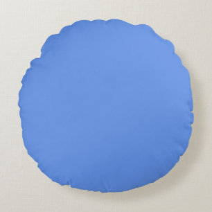 Klassieke Cornflower Blauw 16" Decoratief Rond Kussen