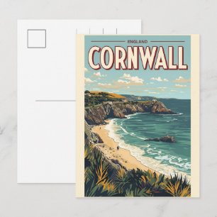 Klassieke Cornwall county kliffen Engeland cadeaus Feestdagenkaart